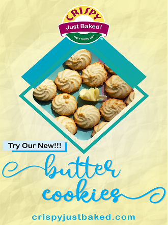 Crispy Foods - Butter cookies wall poster